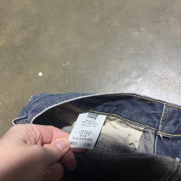 Vintage Y2k Levi's 514 Slim Straight Leg Jeans 31x30 - Picture 5 of 5